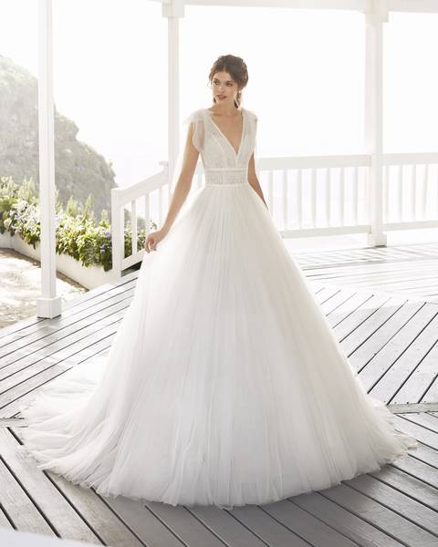 Rosa Clará 2021-es menyasszonyi ruha kollekció vásárlás, bérlés: Croacia menyasszonyi ruha