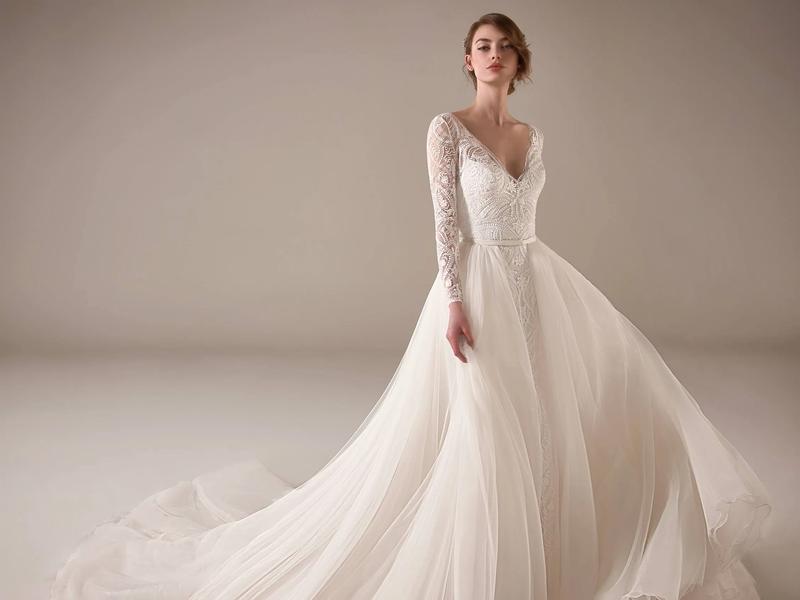 Pronovias Privée 2021-es menyasszonyi ruha kollekció vásárlás, bérlés: Danica eskövői ruha