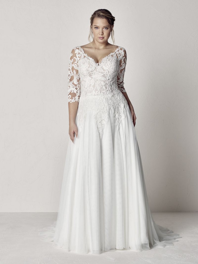 Plus Size menyasszonyi, esküvői ruhák: Etolia menyasszonyi ruha