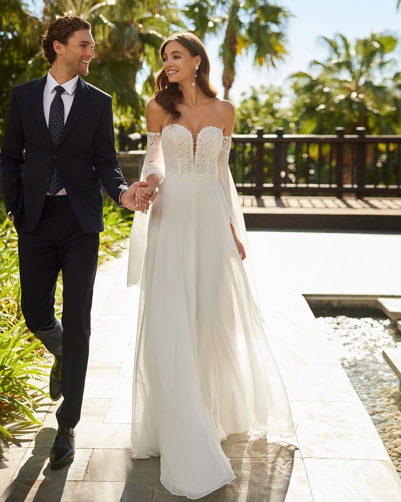 Rosa Clará 2023-as menyasszonyi ruha, esküvői ruha vásárlás, bérlés: Hanah menyasszonyi ruha