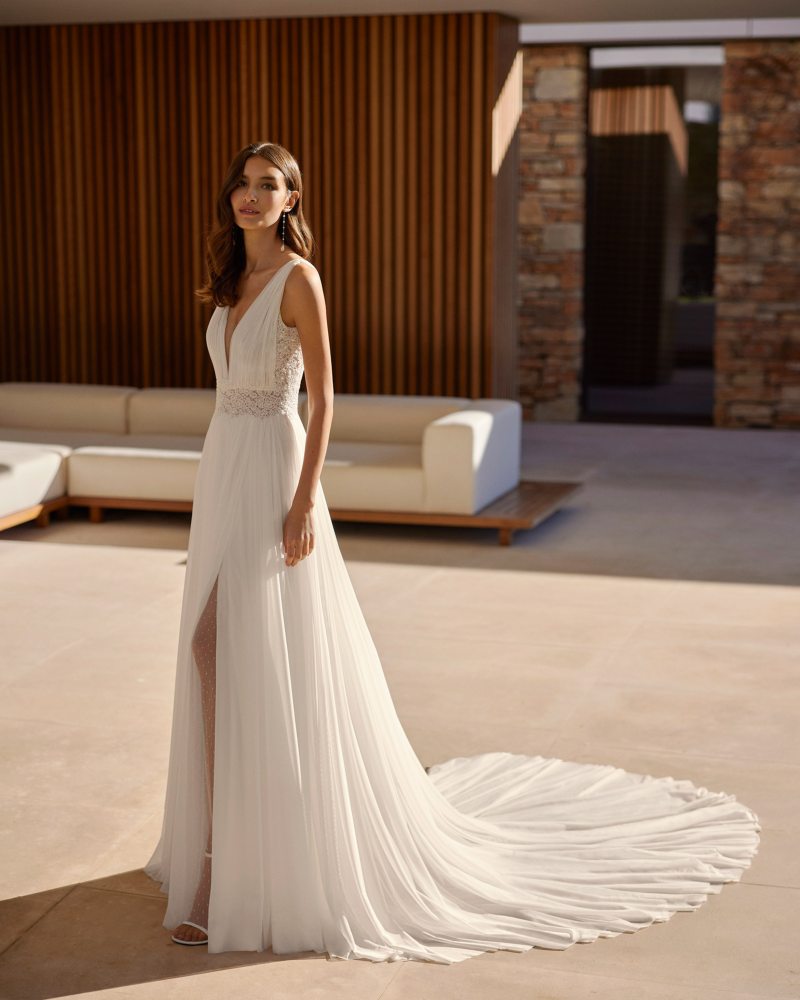 Rosa Clará 2023-as menyasszonyi ruha, esküvői ruha vásárlás, bérlés: Inaya menyasszonyi ruha