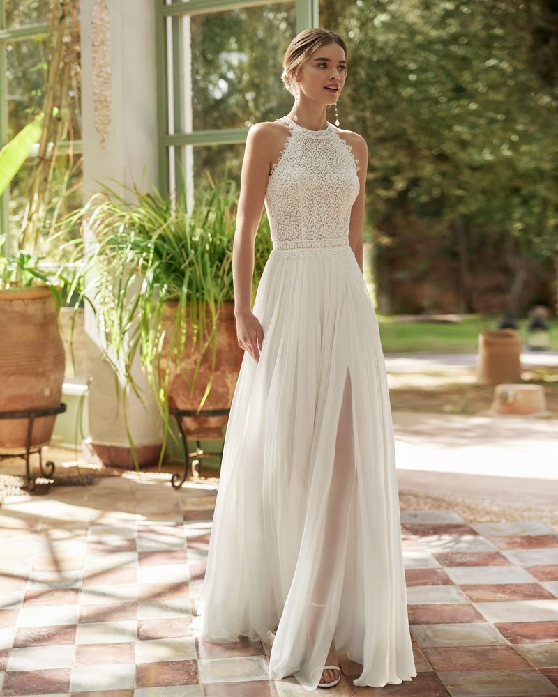 Rosa Clará 2023-as menyasszonyi ruha, esküvői ruha vásárlás, bérlés: Lourdes menyasszonyi ruha