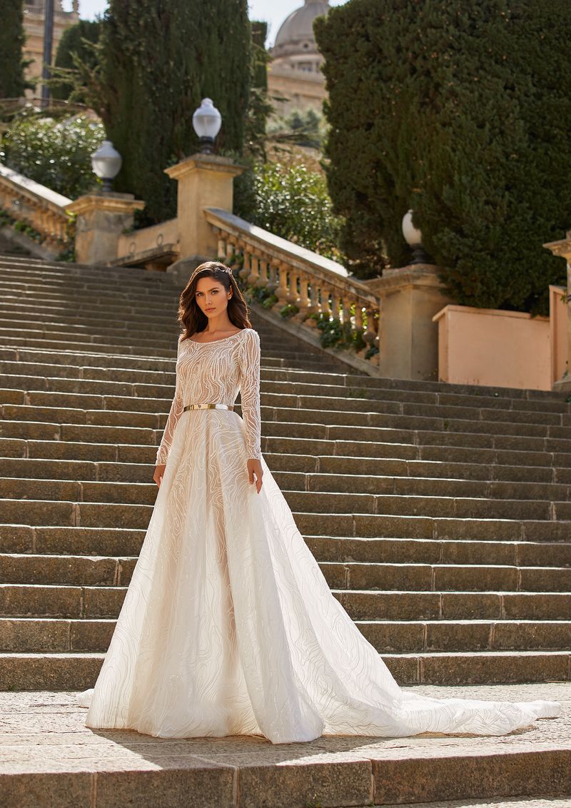 Pronovias Privée 2021-es menyasszonyi ruha kollekció vásárlás, bérlés: Naomi menyasszonyi ruha