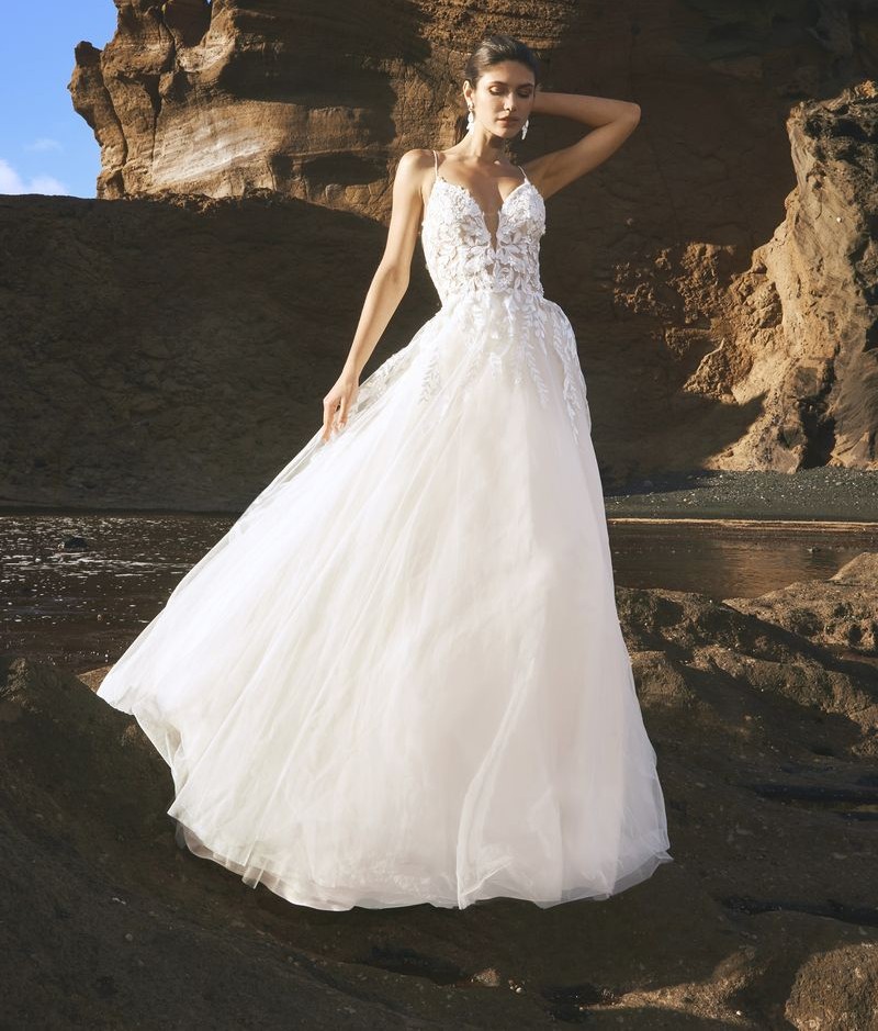 Pronovias JOY 2023-as menyasszonyi ruha, esküvői ruha vásárlás, bérlés: Pamukale menyasszonyi ruha