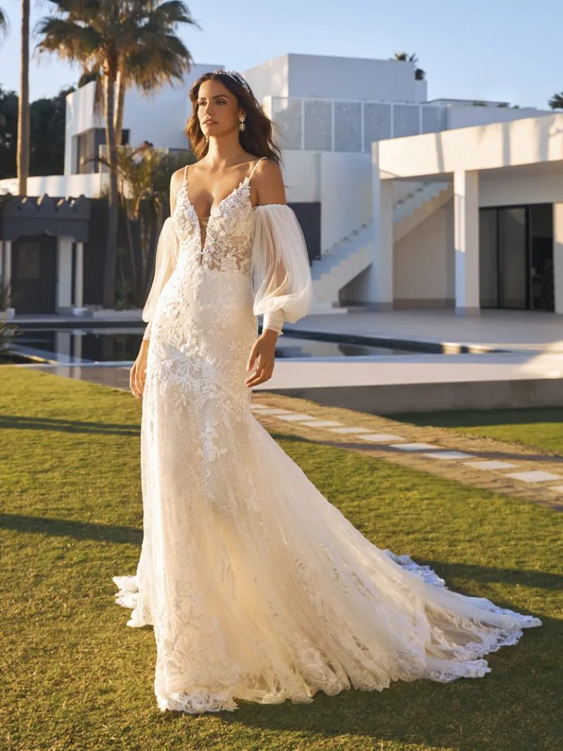 Pronovias JOY 2023-as menyasszonyi ruha, esküvői ruha vásárlás, bérlés: Shani menyasszonyi ruha