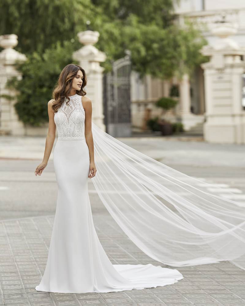 Rosa Clará 2023-as menyasszonyi ruha, esküvői ruha vásárlás, bérlés: Tamesis menyasszonyi ruha