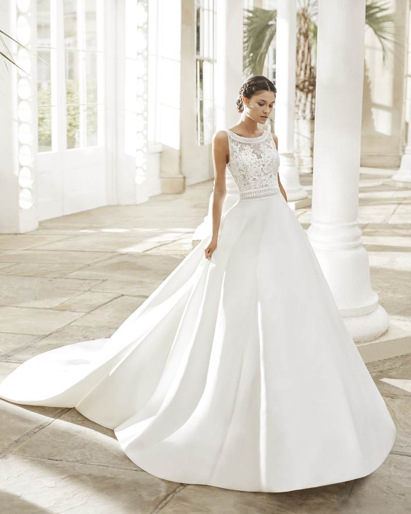 Rosa Clará 2023-as menyasszonyi ruha, esküvői ruha vásárlás, bérlés: Tiara menyasszonyi ruha