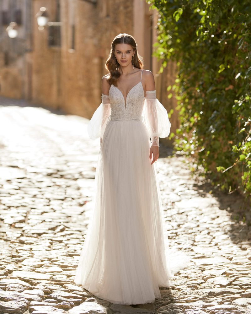 Rosa Clará 2023-as menyasszonyi ruha, esküvői ruha vásárlás, bérlés: Ululan menyasszonyi ruha